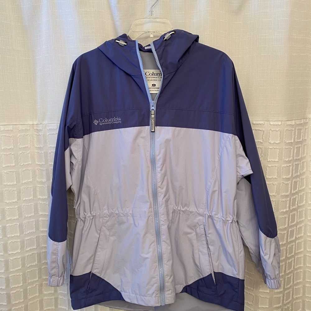 Rain Jacket. Waterproof Columbia full zip jacket.